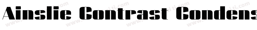 Ainslie Contrast Condensed Regular字体转换